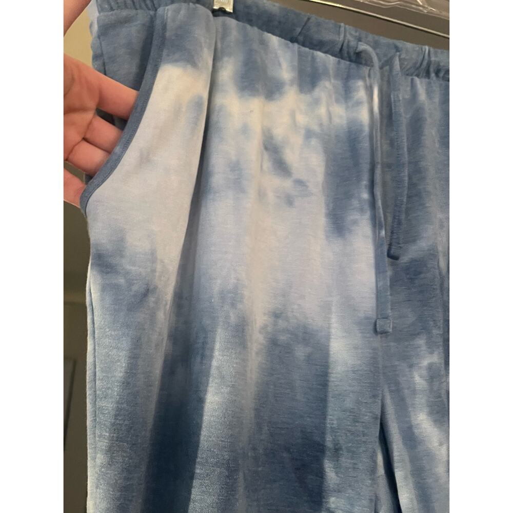 Keren Heart TyeDye Jogger Lounge Pants Woman’s Sz L Athleisure Sporty - Picture 9 of 9